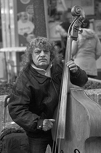 The street musician.