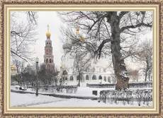 В монастыре.