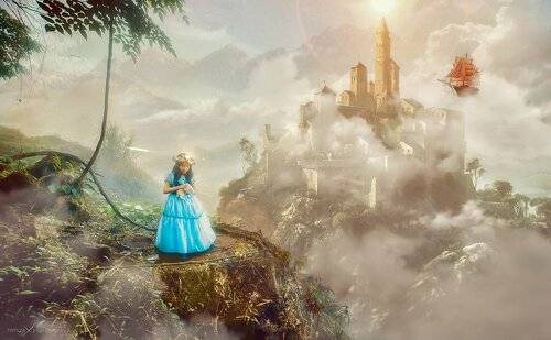 castle in fairy tale