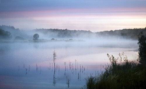 Утро на Лещёвом озере