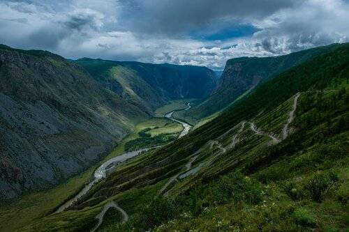 Долина Чулышмана, перевал Кату-Ярык, Горный Алтай.