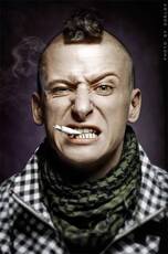* Smoking man *