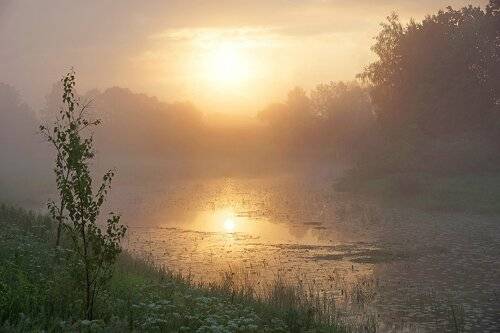 Рассвет на реке Усвяча
