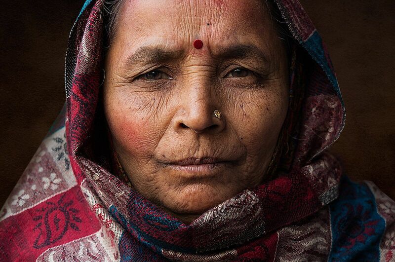 Woman near Red Fort, Delhi