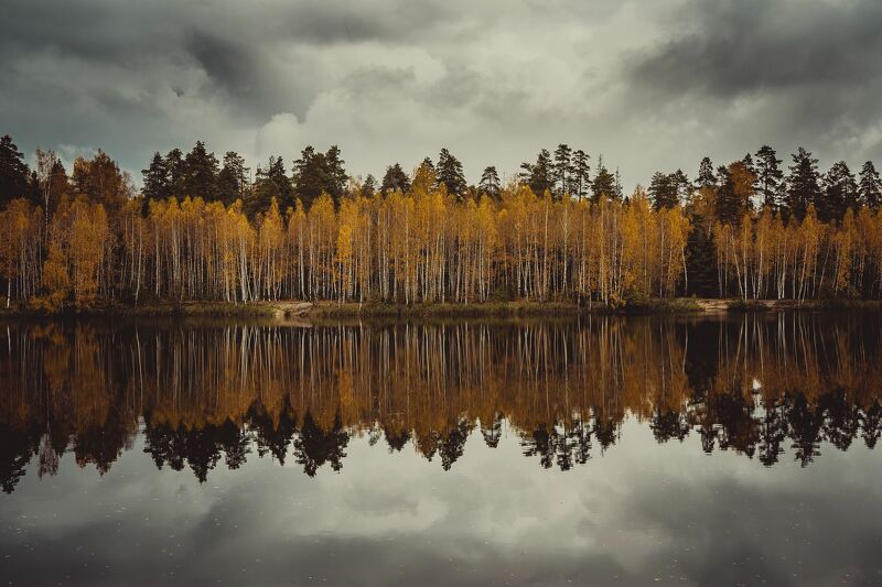 Северное озеро, Осень