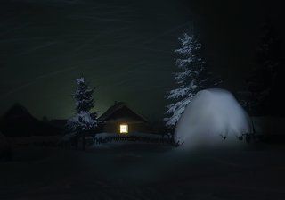 У леса на опушке...