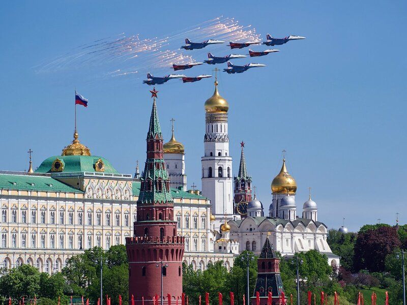 Пролёт над Кремлём. 9 мая 2018 г.
