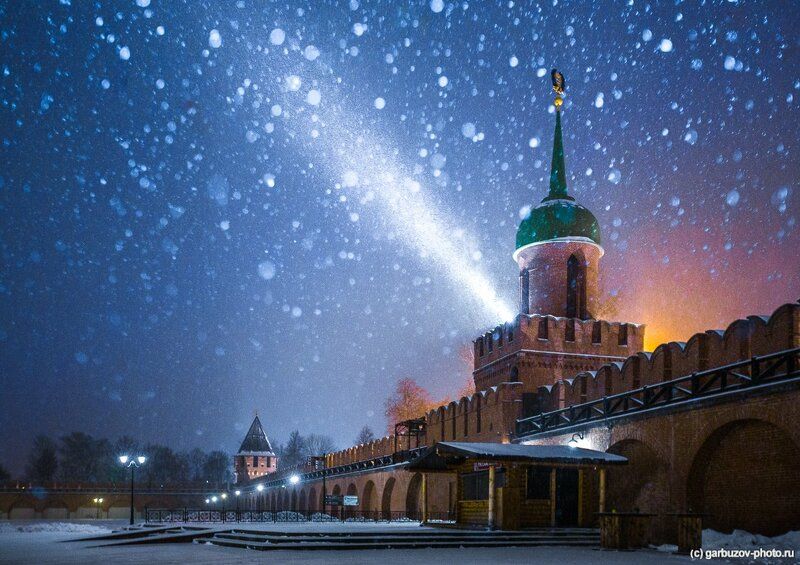 Снегопад в Тульском Кремле
