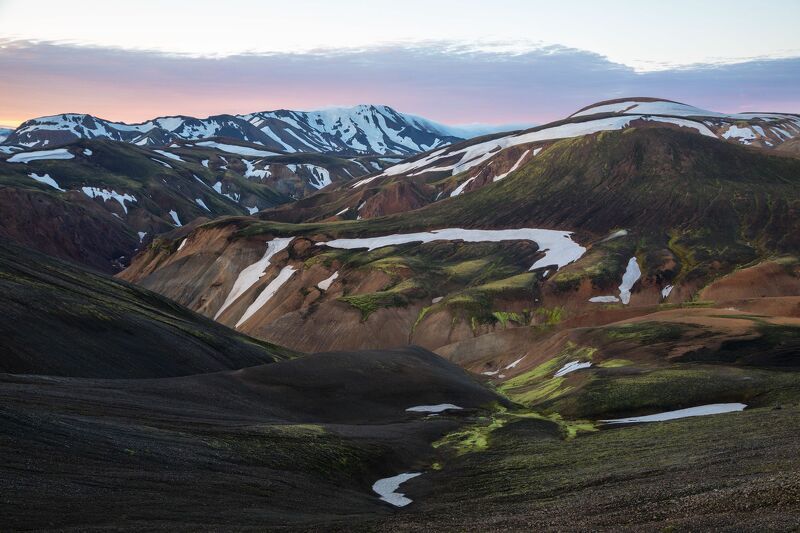 Landmannalaugar, цветные горы