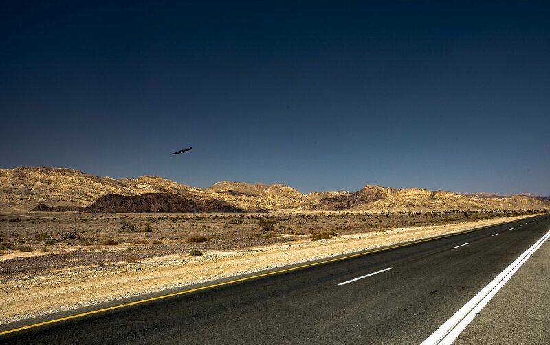 Дорога через пустыню Арава