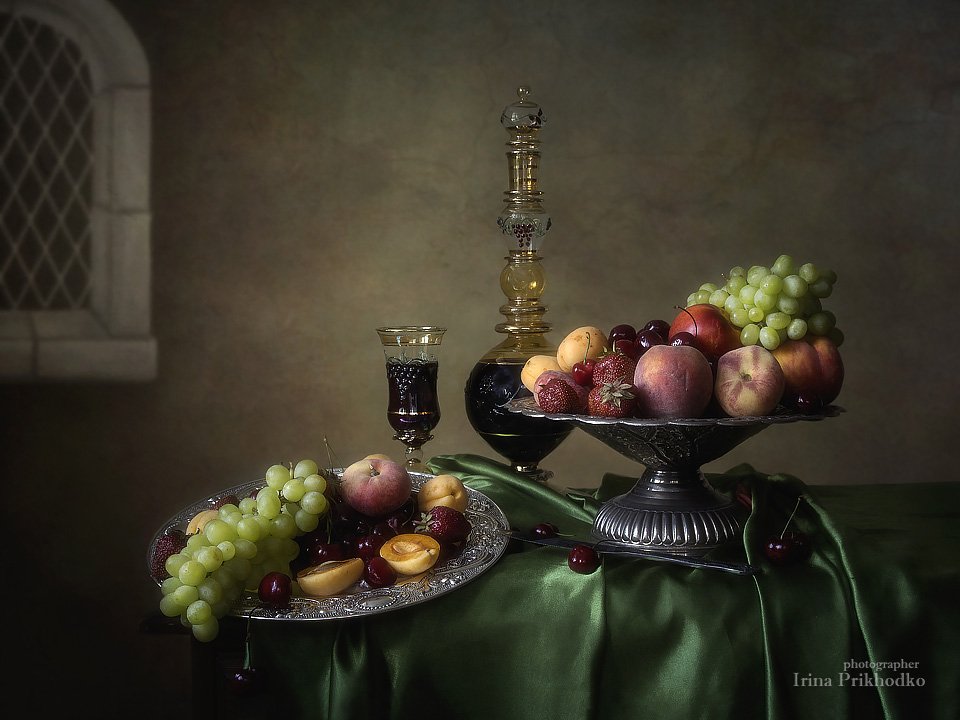 Натюрморт с фруктами в стиле ретро Ирина Приходько