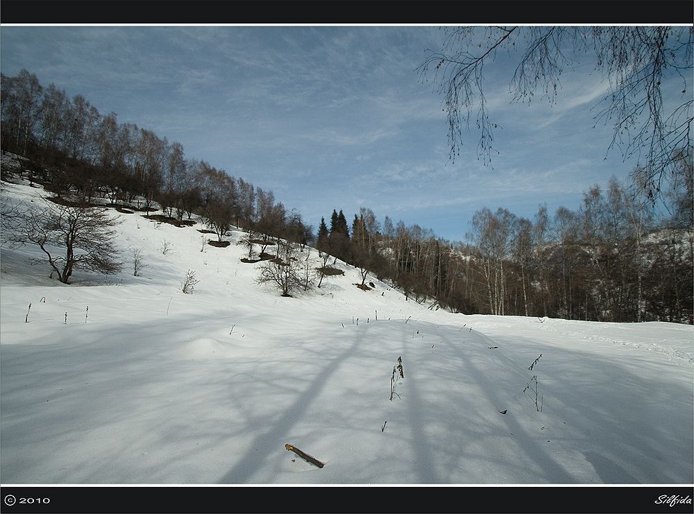 Зима в горах Алатау.