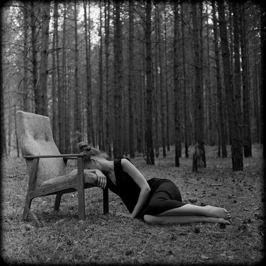 she's alone