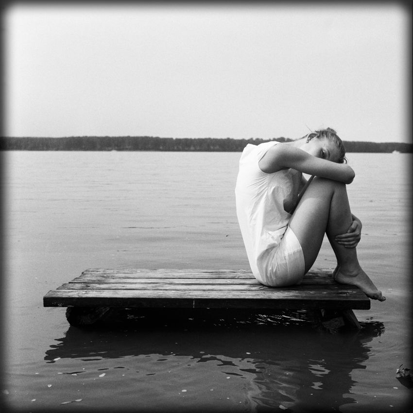 she's alone