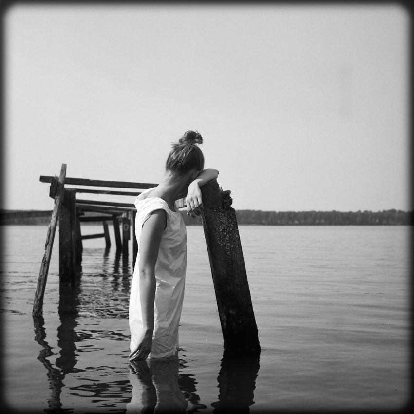she's alone