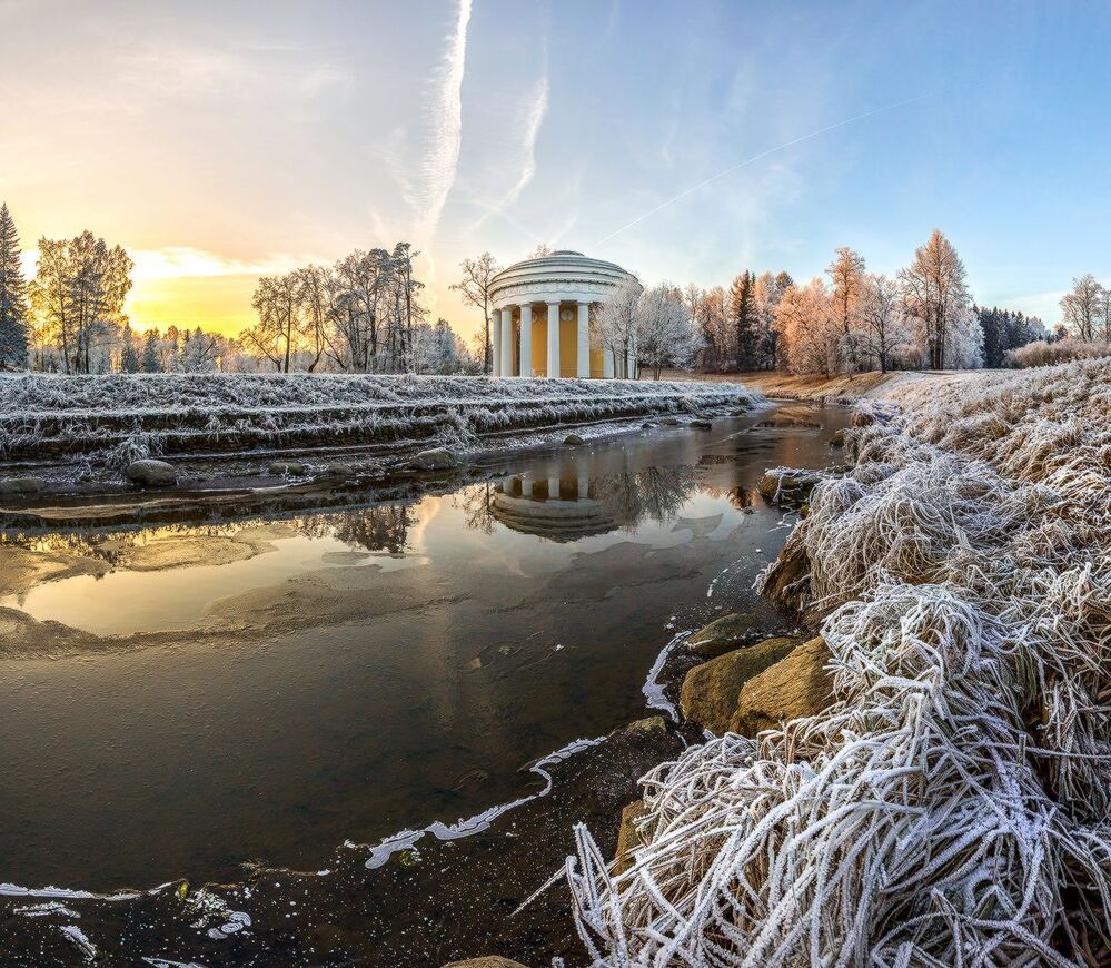 Иней в парке Павловск