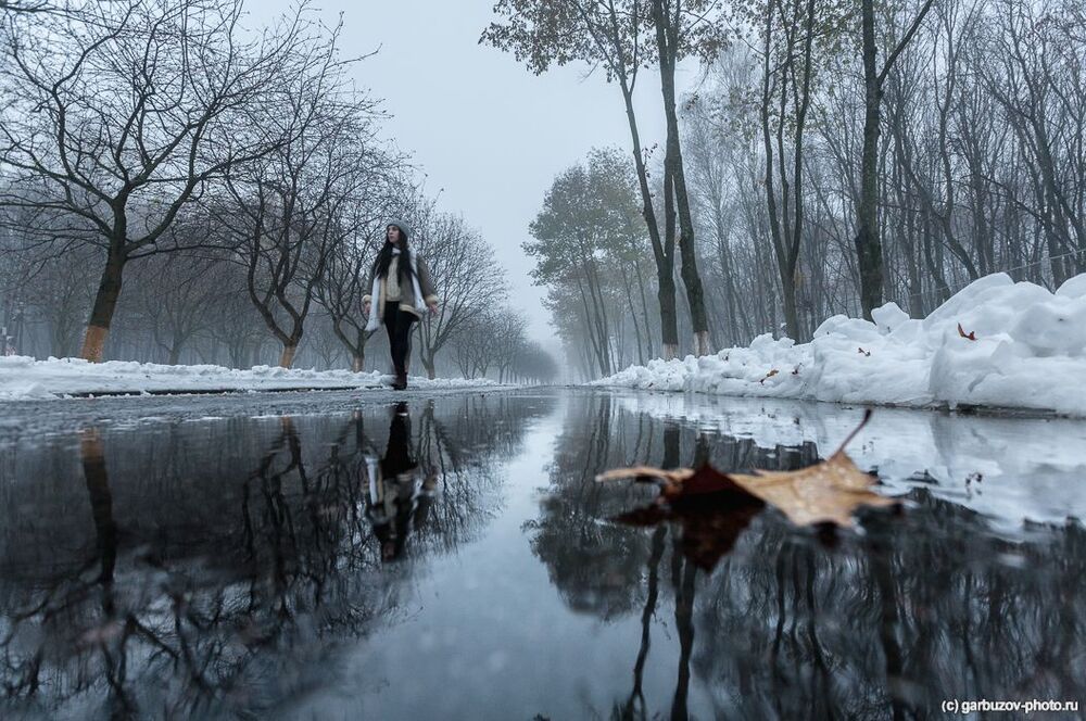 Туман и капельки