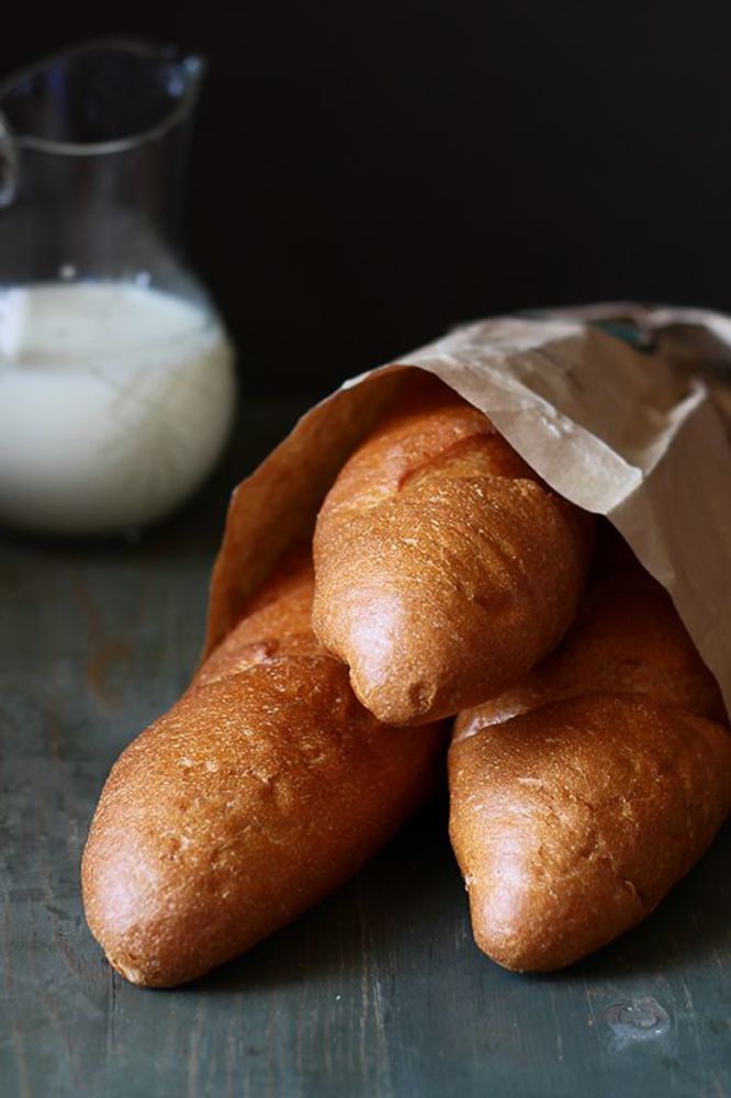 Хлеб с молоком