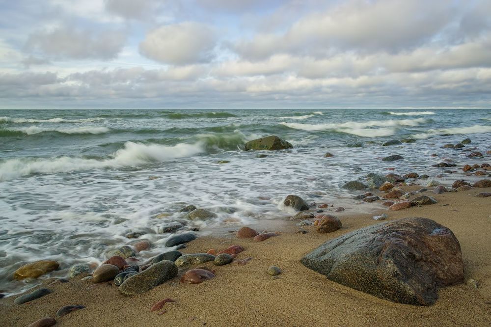 Апрельская морская акварелька. Балтийское море, апрель 2015