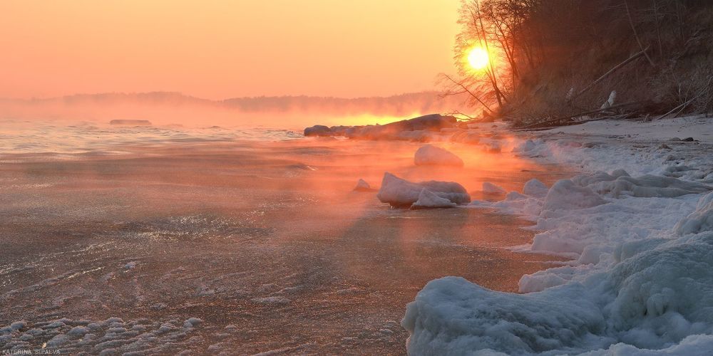 Утро Рождества. Балтийское море, январь 2016