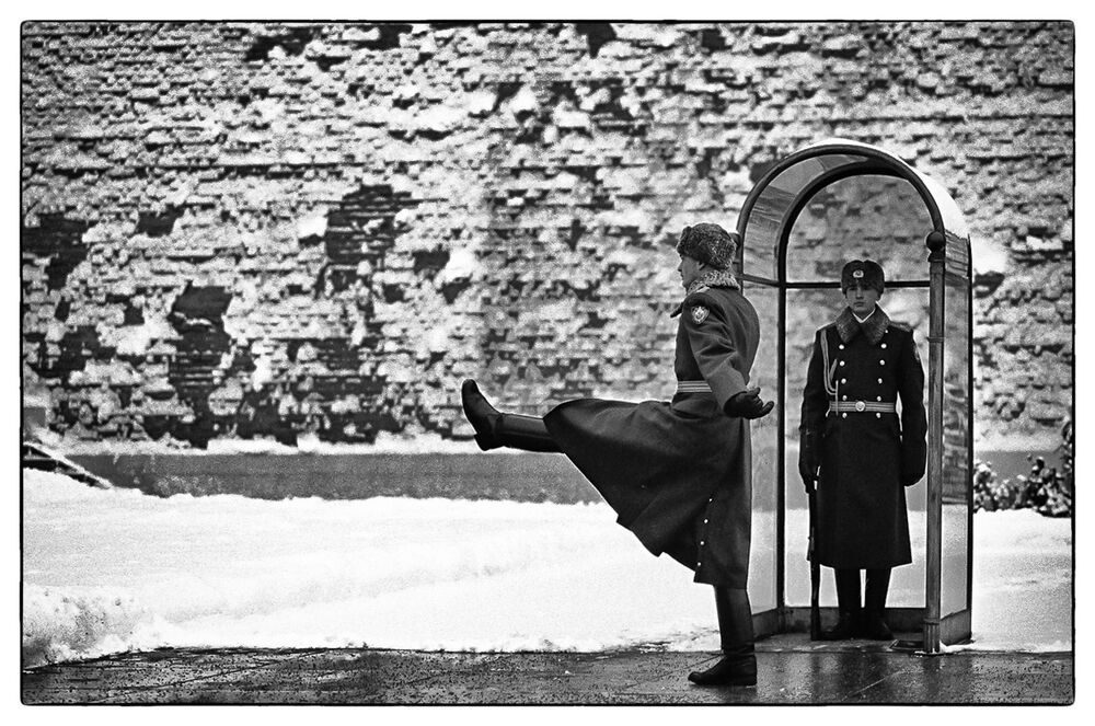 Walking among the Russians.