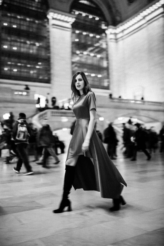 Once at the train station in New York City