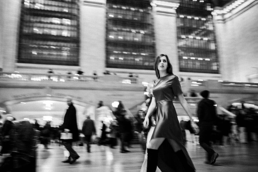 Once at the train station in New York City