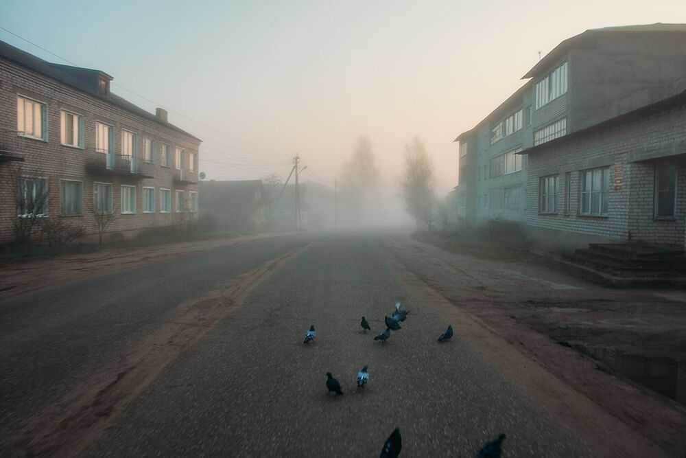 На заре
