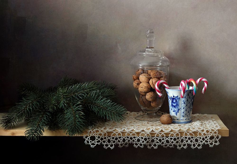 С грецкими орехами и карамелью