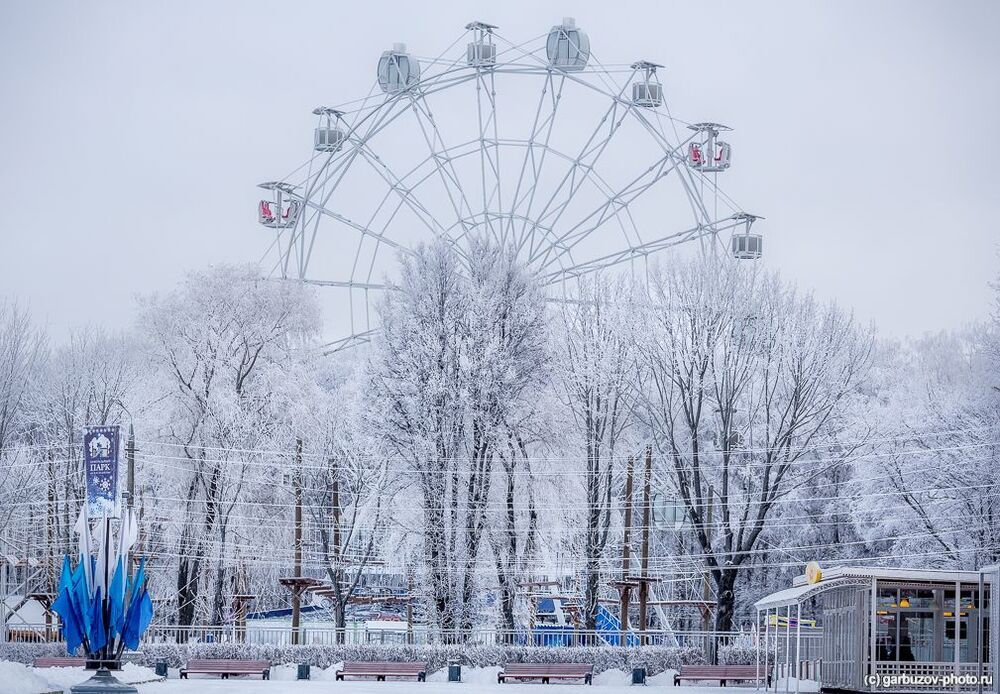 Иней в центральном парке