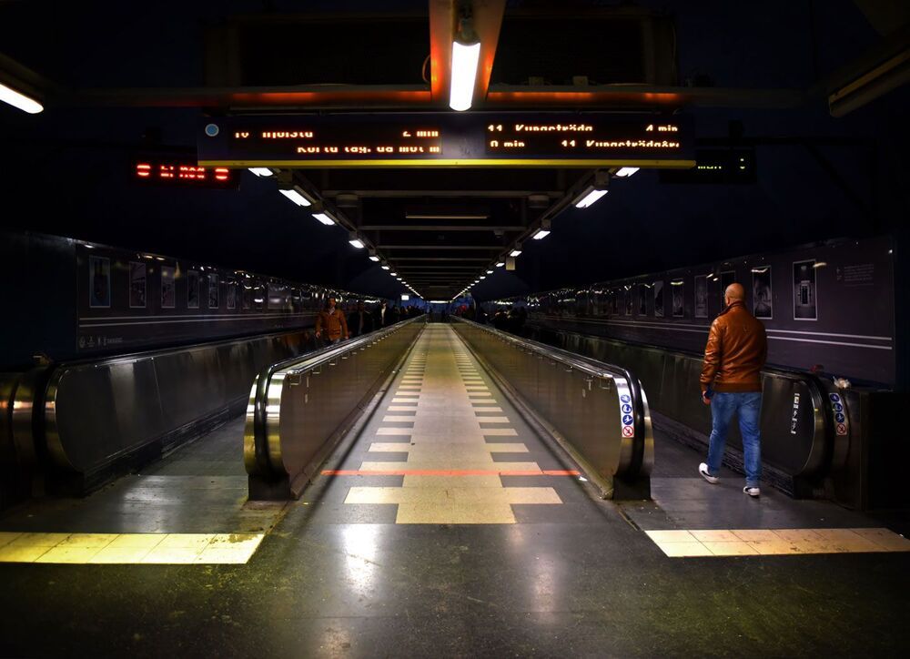 Метро в Стокгольме.