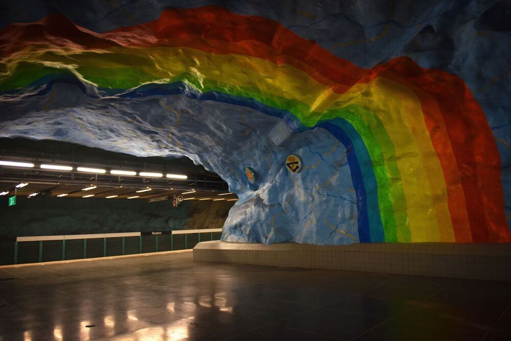 Метро в Стокгольме.