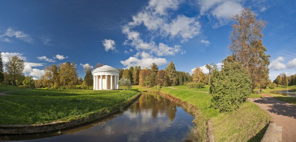 Павловский Парк -прогулка  вокруг ротонды, Храма Дружбы