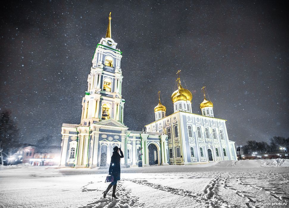Снегопад в Тульском Кремле