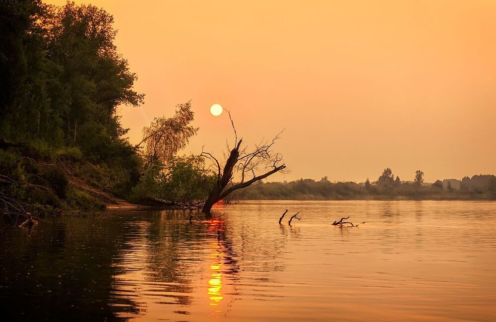 Под занавес заката... Кировская область. Россия. Under the sunset curtain ... Kirov region. Russia.