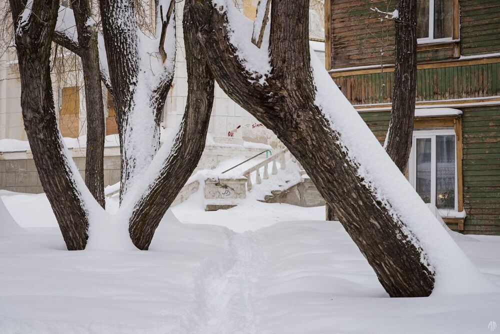Улицы в снегу