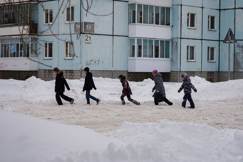 Улицы в снегу