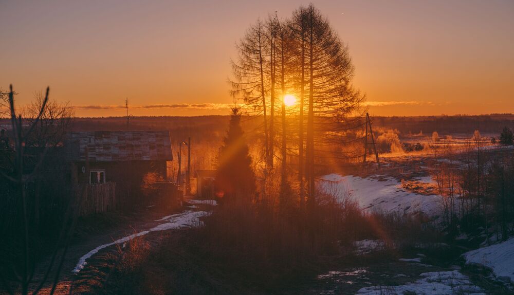 Утро.