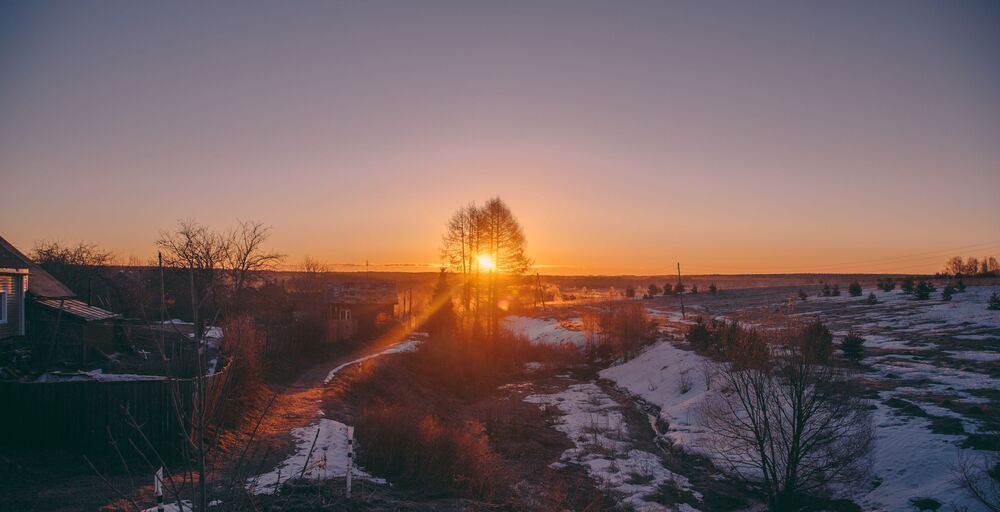 Утро.