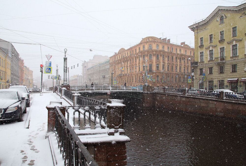 Снегопад в апреле