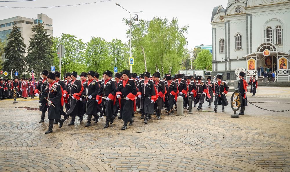 Парад Кубанского казачьего войска.