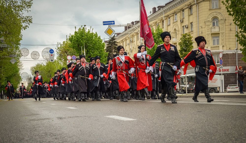 Парад Кубанского казачьего войска.