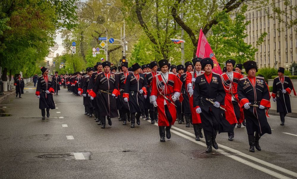 Парад Кубанского казачьего войска.