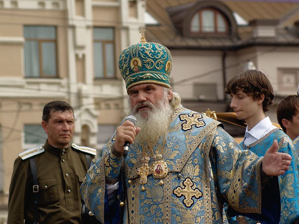 Архиепископ Владивостокский и Приморский владыка Вениамин(профессор богословия) на проповеди