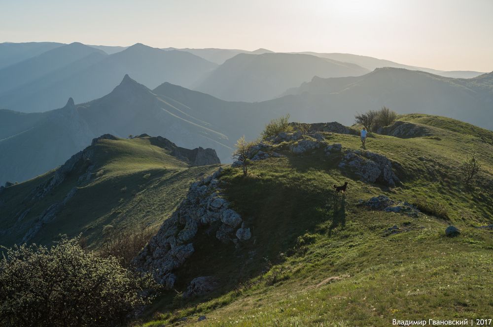 Закат на горе Чок-Сары-Кая