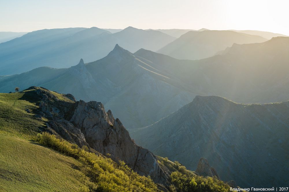 Закат на горе Чок-Сары-Кая
