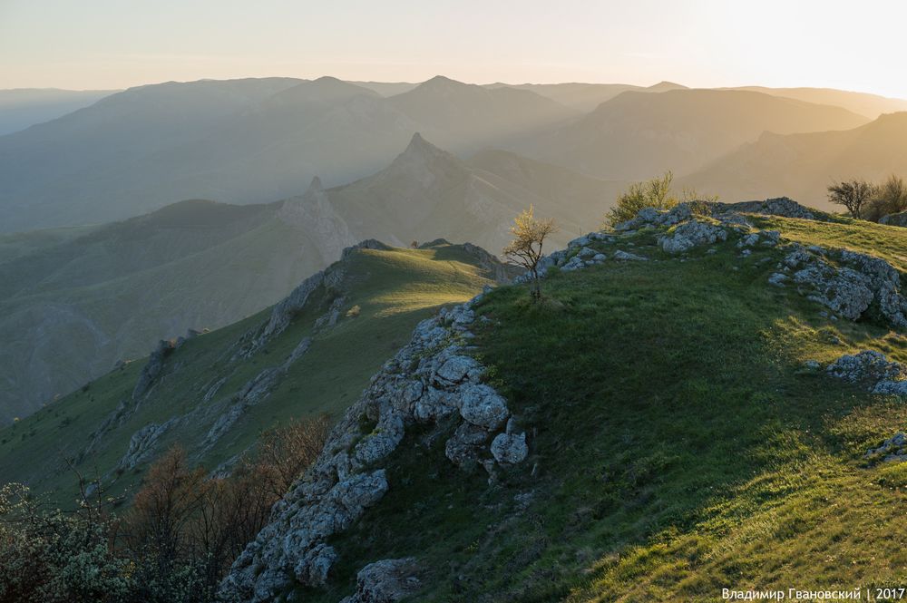 Закат на горе Чок-Сары-Кая