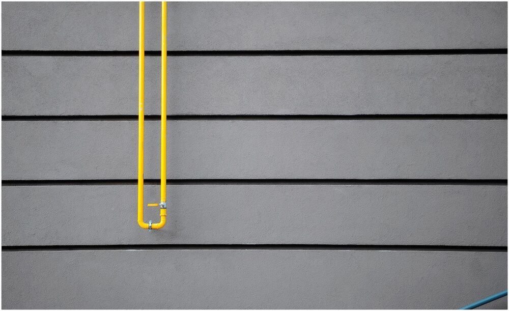 Abstract yellow pipe