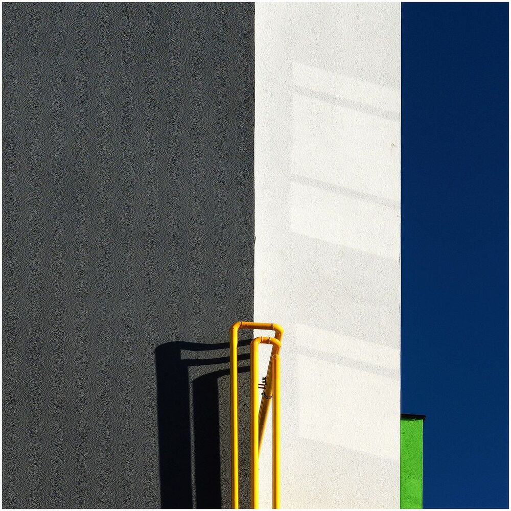 Abstract yellow pipe