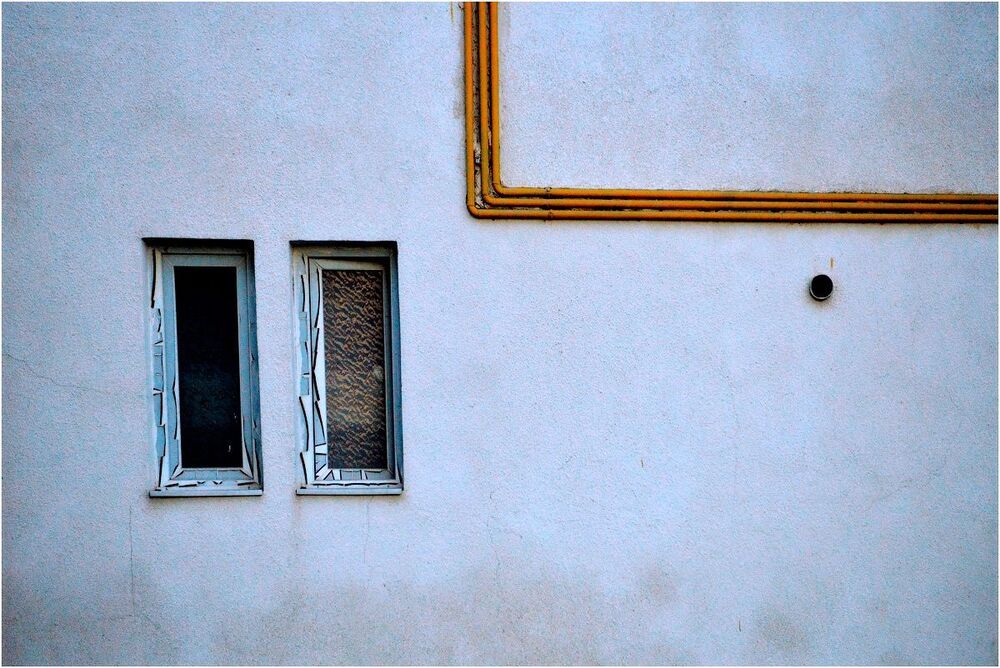 Abstract yellow pipe